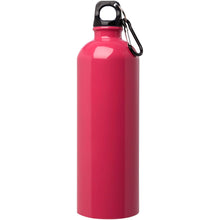 Load image into Gallery viewer, Oregon 750 ml RCS certified single wall stainless steel water bottle with carabiner — Magenta (front)
