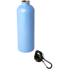 Load image into Gallery viewer, Oregon 750 ml RCS certified single wall stainless steel water bottle with carabiner — Cloud Blue (detail)