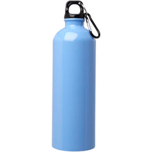 Load image into Gallery viewer, Oregon 750 ml RCS certified single wall stainless steel water bottle with carabiner — Cloud Blue (front)