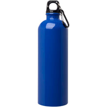 Load image into Gallery viewer, Oregon 750 ml RCS certified single wall stainless steel water bottle with carabiner — Royal blue (front)
