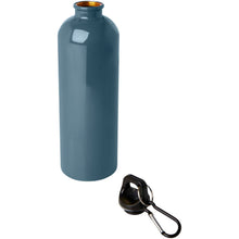 Load image into Gallery viewer, Oregon 750 ml RCS certified single wall stainless steel water bottle with carabiner — Hale Blue (detail)
