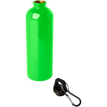 Load image into Gallery viewer, Oregon 750 ml RCS certified single wall stainless steel water bottle with carabiner — Apple green (detail)