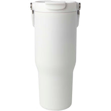 Load image into Gallery viewer, Bronx 900 ml RCS recycled stainless steel copper vacuum insulated tumbler with dual function lid — White (back)
