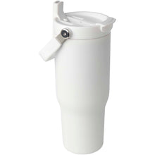 Load image into Gallery viewer, Bronx 900 ml RCS recycled stainless steel copper vacuum insulated tumbler with dual function lid — White (detail)