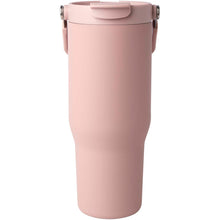 Load image into Gallery viewer, Bronx 900 ml RCS recycled stainless steel copper vacuum insulated tumbler with dual function lid — Dusty Pink (back)