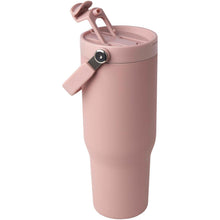 Load image into Gallery viewer, Bronx 900 ml RCS recycled stainless steel copper vacuum insulated tumbler with dual function lid — Dusty Pink (detail 2)