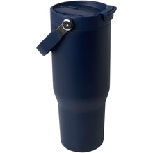 Load image into Gallery viewer, Bronx 900 ml RCS recycled stainless steel copper vacuum insulated tumbler with dual function lid — Navy