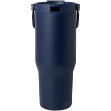 Load image into Gallery viewer, Bronx 900 ml RCS recycled stainless steel copper vacuum insulated tumbler with dual function lid — Navy (front)
