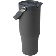 Load image into Gallery viewer, Bronx 900 ml RCS recycled stainless steel copper vacuum insulated tumbler with dual function lid — Grey