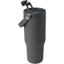Load image into Gallery viewer, Bronx 900 ml RCS recycled stainless steel copper vacuum insulated tumbler with dual function lid — Grey (detail 2)