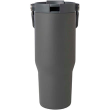 Load image into Gallery viewer, Bronx 900 ml RCS recycled stainless steel copper vacuum insulated tumbler with dual function lid — Grey (front)