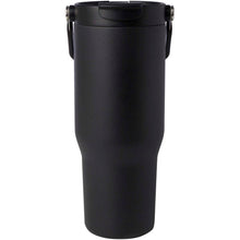 Load image into Gallery viewer, Bronx 900 ml RCS recycled stainless steel copper vacuum insulated tumbler with dual function lid — Black (back)