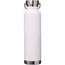 Load image into Gallery viewer, Thor 650 ml RCS recycled stainless steel copper vacuum insulated water bottle  — White (back)
