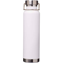 Load image into Gallery viewer, Thor 650 ml RCS recycled stainless steel copper vacuum insulated water bottle  — White (front)