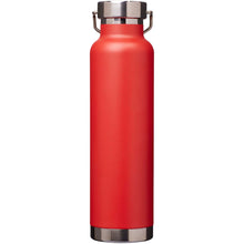 Load image into Gallery viewer, Thor 650 ml RCS recycled stainless steel copper vacuum insulated water bottle  — Red (back)
