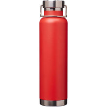 Load image into Gallery viewer, Thor 650 ml RCS recycled stainless steel copper vacuum insulated water bottle  — Red (front)