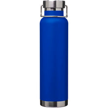 Load image into Gallery viewer, Thor 650 ml RCS recycled stainless steel copper vacuum insulated water bottle  — Royal blue (front)