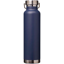 Load image into Gallery viewer, Thor 650 ml RCS recycled stainless steel copper vacuum insulated water bottle  — Navy (back)