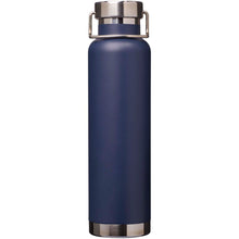 Load image into Gallery viewer, Thor 650 ml RCS recycled stainless steel copper vacuum insulated water bottle  — Navy (front)