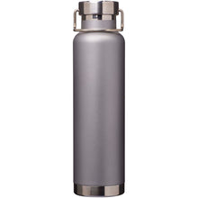 Load image into Gallery viewer, Thor 650 ml RCS recycled stainless steel copper vacuum insulated water bottle  — Grey (front)