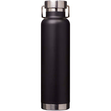 Load image into Gallery viewer, Thor 650 ml RCS recycled stainless steel copper vacuum insulated water bottle  — Black (back)