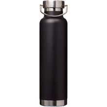Load image into Gallery viewer, Thor 650 ml RCS recycled stainless steel copper vacuum insulated water bottle  — Black (front)