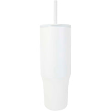 Load image into Gallery viewer, Brady 900 ml RCS certified insulated tumbler with silicone straw — White (front)