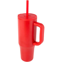 Load image into Gallery viewer, Brady 900 ml RCS certified insulated tumbler with silicone straw — Red