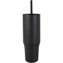 Load image into Gallery viewer, Brady 900 ml RCS certified insulated tumbler with silicone straw — Black (front)