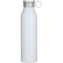 Load image into Gallery viewer, Grom 650 ml RCS recycled stainless steel water bottle — White (front)