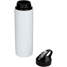 Load image into Gallery viewer, Fitz 800 ml RCS recycled single wall stainless steel water bottle — White (detail)