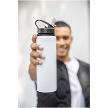 Load image into Gallery viewer, Fitz 800 ml RCS recycled single wall stainless steel water bottle — lifestyle