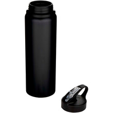 Load image into Gallery viewer, Fitz 800 ml RCS recycled single wall stainless steel water bottle — Black (detail)
