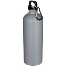 Load image into Gallery viewer, Oregon 750 ml matte RCS recycled single wall stainless steel water bottle with carabiner — Grey