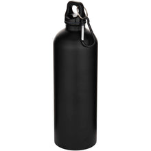 Load image into Gallery viewer, Oregon 750 ml matte RCS recycled single wall stainless steel water bottle with carabiner — Black