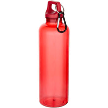 Load image into Gallery viewer, Oregon 750 ml RCS recycled plastic water bottle with carabiner — Red (detail)