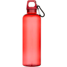 Load image into Gallery viewer, Oregon 750 ml RCS recycled plastic water bottle with carabiner — Red (front)
