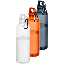 Load image into Gallery viewer, Oregon 750 ml RCS recycled plastic water bottle with carabiner — group