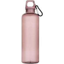 Load image into Gallery viewer, Oregon 750 ml RCS recycled plastic water bottle with carabiner — Dusty Pink (front)