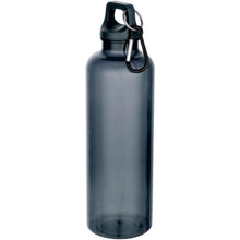 Load image into Gallery viewer, Oregon 750 ml RCS recycled plastic water bottle with carabiner — Hale Blue (detail)