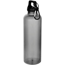 Load image into Gallery viewer, Oregon 750 ml RCS recycled plastic water bottle with carabiner — Black (detail)