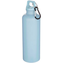 Load image into Gallery viewer, Oregon 750 ml solid colour RCS recycled plastic water bottle with carabiner   — Cloud Blue