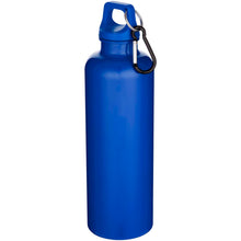 Load image into Gallery viewer, Oregon 750 ml solid colour RCS recycled plastic water bottle with carabiner   — Royal blue