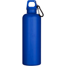 Load image into Gallery viewer, Oregon 750 ml solid colour RCS recycled plastic water bottle with carabiner   — Royal blue (front)