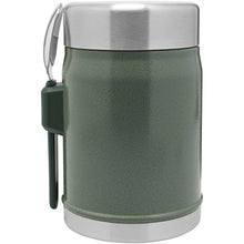 Load image into Gallery viewer, Stanley Legendary 400 ml food jar with spork — Forest green (back)