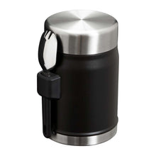 Load image into Gallery viewer, Stanley Legendary 400 ml food jar with spork — Black Matted (back)