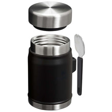 Load image into Gallery viewer, Stanley Legendary 400 ml food jar with spork — Black Matted (detail)