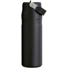 Load image into Gallery viewer, Stanley IceFlow™ 2.0 700 ml water bottle with flip straw — Black (front)