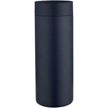 Load image into Gallery viewer, Illuminate 650 ml RCS recycled double wall stainless steel water bottle with 3-piece lid set — Navy (detail)