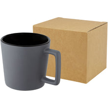 Load image into Gallery viewer, Cali 370 ml ceramic mug with matt finish — Black / Matted Grey